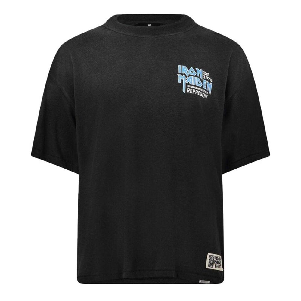Represent Mens Iron Maiden Oversized T-Shirt / Black